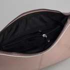 Клатч женский, отдел на молнии, наружный карман, длинный ремень, цвет розовый - Фото 4