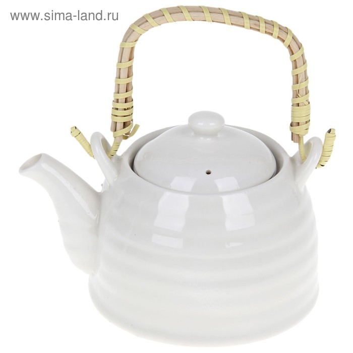 УЦЕНКА Чайник заварочный с металл ситом «Белые облака» 600 мл - Фото 1