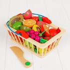 Игровой набор «Корзина с фруктами», 16 продуктов - Фото 1