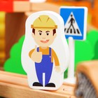 Железная дорога, 108 элементов, стол в комплекте - Фото 3