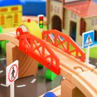 Железная дорога, 108 элементов, стол в комплекте - Фото 7