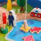 Железная дорога, 88 элементов, стол в комплекте - Фото 2