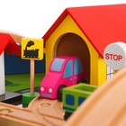 Железная дорога, 88 элементов, стол в комплекте - Фото 4