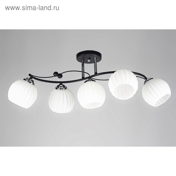 Люстра "Эрика" 5x60Вт E27 хром 60x28x23см. - Фото 1