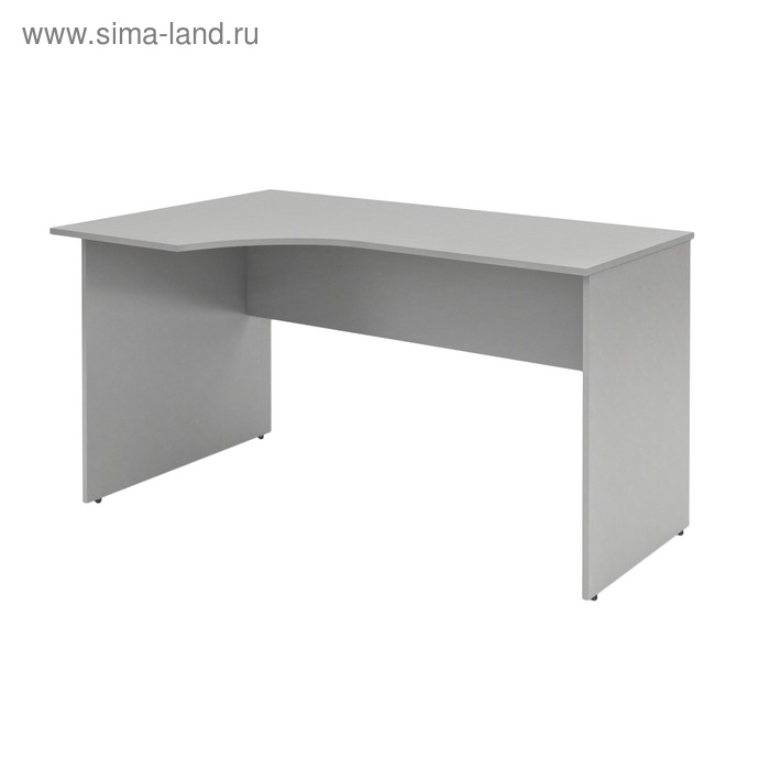 Стол эргономичный SIMPLE SET140-1(L), серый, 1400х900х760 мм - Фото 1