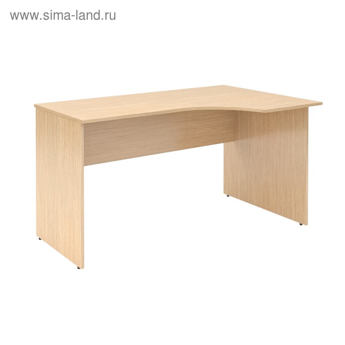 Стол эргономичный SIMPLE SET140-1(R), легно светлый, 1400х900х760 мм - Фото 1