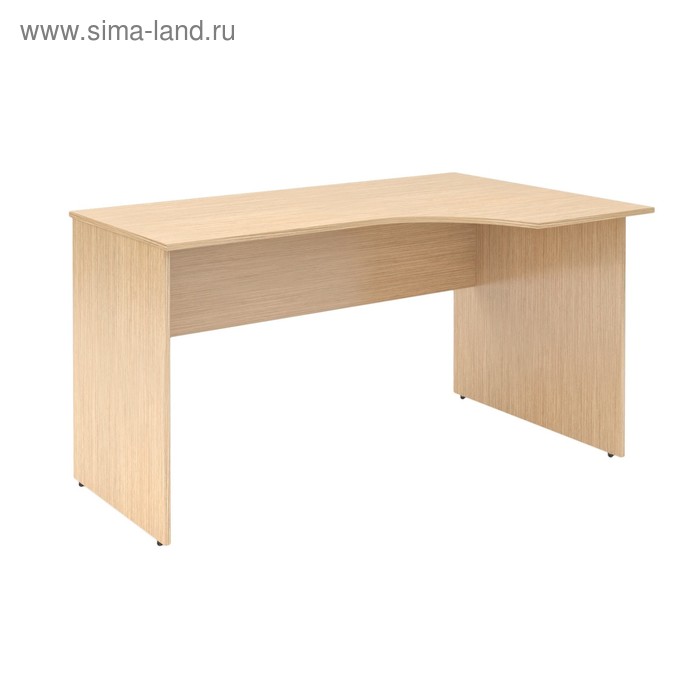 Стол эргономичный SIMPLE SET160-1(R), легно светлый, 1600х900х760 мм - Фото 1