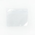 Бейдж - карман горизонтальный, внешний размер 110×90 мм, внутренний размер 105×60 мм, 25 мкр с защёлкой зип - Фото 1