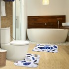 Коврик для ванной «Пёрышко», 40 х 60 см, велюр, поролон, 400 г/м² - Фото 5