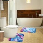 Коврик для ванной "Доброе утро" 40х60 см велюр, поролон 400г/м2 - Фото 5