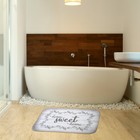 Коврик для ванной "Sweet home" 40х60 см велюр, поролон 400г/м2 - Фото 5