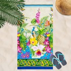 Вафельное полотенце Гаваи 80х150 см, разноцветный, хлопок 100 %, 160г/м² - Фото 1
