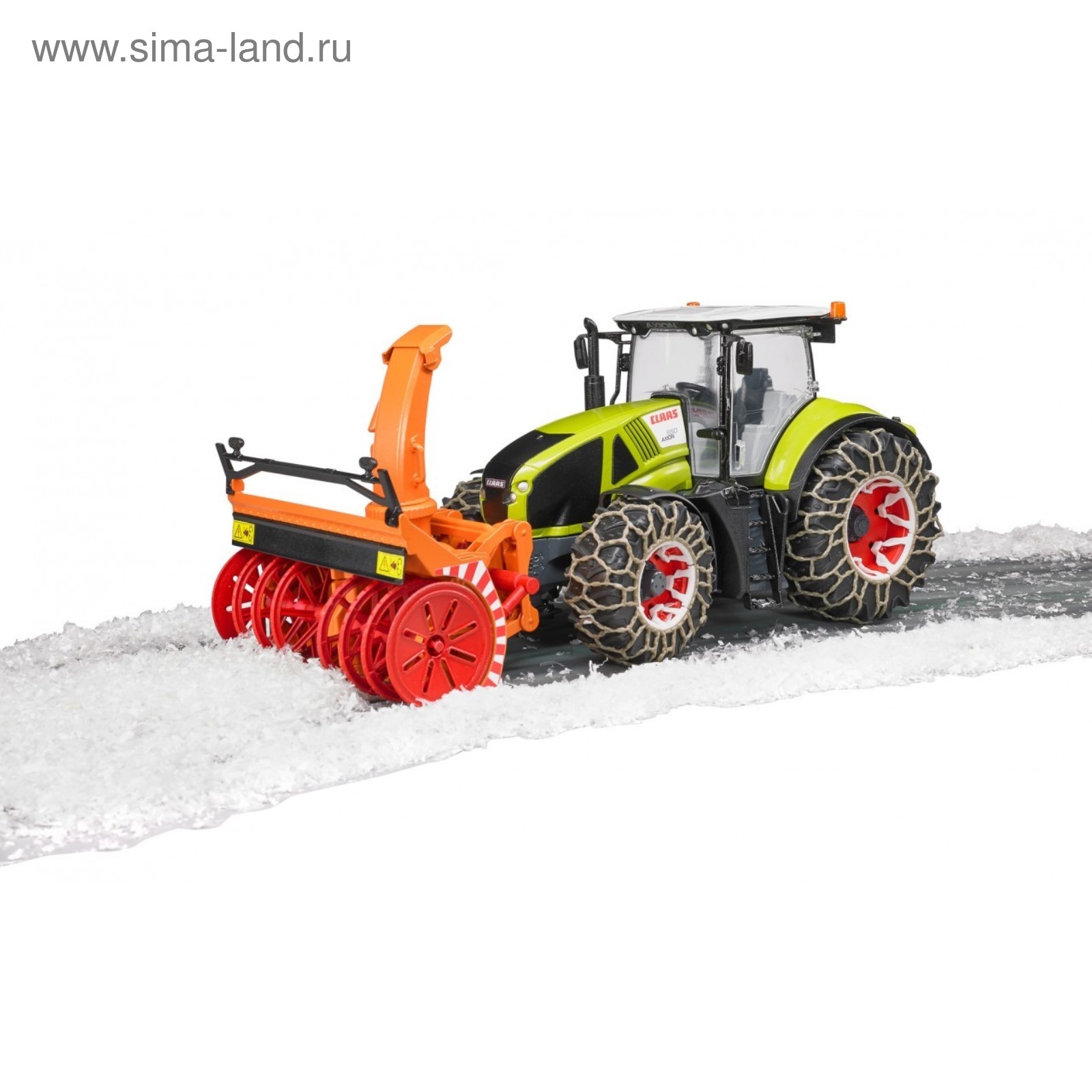 Трактор Claas Axion 950, c цепями и снегоочистителем (3605204) - Купить по  цене от 9 853.00 руб. | Интернет магазин SIMA-LAND.RU