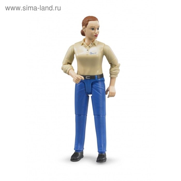 Фигурка женщины в голубых джинсах Bruder - Фото 1