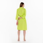 Халат вафельный женский Экономь и Я рукав 3/4, размер 46-48, салатовый, 100% хлопок, 200 г/м² - Фото 4