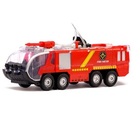 Машина «Пожарная охрана», работает от батареек, световые и звуковые эффекты, в пакете