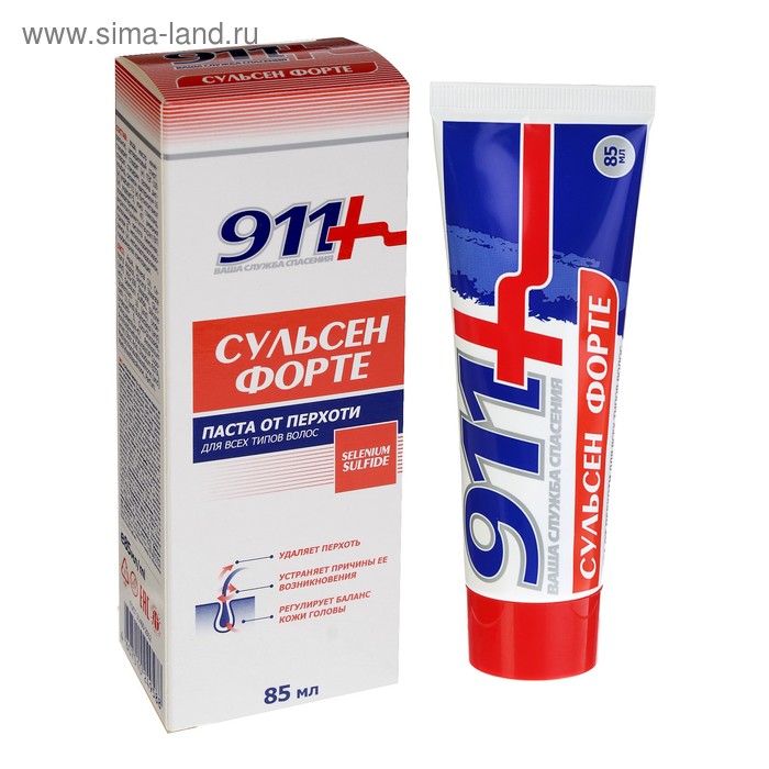 Паста от перхоти 911 Сульсен Форте, 85 мл - Фото 1