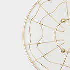 Фруктовница Доляна «Солнце», 23×23×9 см, золотой - Фото 5