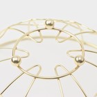 Фруктовница Доляна «Солнце», 23×23×9 см, золотой - Фото 6