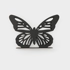 Салфетница Доляна «Бабочка», 13,5×4×9 см, цвет чёрный - Фото 4