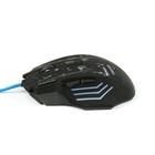 Мышь Qumo Fighter, игровая, проводная, оптическая, 3200 dpi, подсветка, USB, черно-синяя - Фото 4