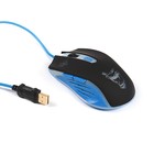 Мышь Qumo Gamer, игровая, проводная, оптическая, 2400 dpi, 6 кнопок, подсветка, USB, черная - Фото 1