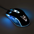 Мышь Qumo Gamer, игровая, проводная, оптическая, 2400 dpi, 6 кнопок, подсветка, USB, черная - Фото 5