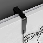 Вешалка на дверь на 5 крючков Доляна «Вензель», 38×22.5×10 см, чёрная - Фото 7