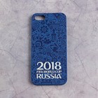 Чехол DEPPA FIFA WORLD CUP RUSSIAN 2018, iPhone 5/5S/SE, матовое покрытие - Фото 1