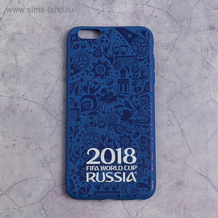 Чехол 2018 FIFA WORLD CUP RUSSIA, iPhone 6/6S Plus, матовое покрытие - Фото 1