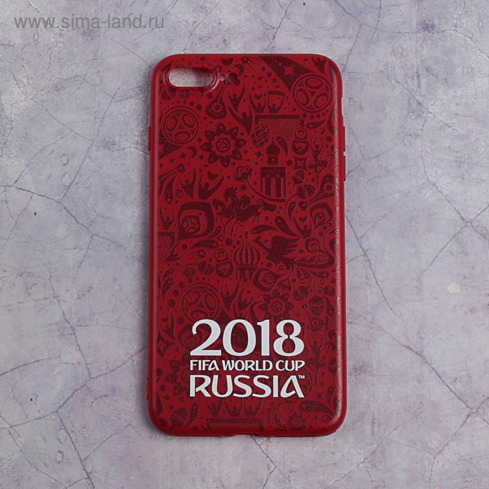 Чехол FIFA WORLD CUP RUSSIAN 2018, iPhone 7/8 Plus, soft-touch - Фото 1