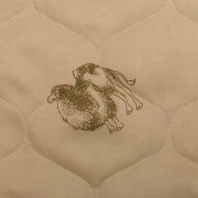 Одеяло АДЕЛЬ облегченное Эконом 105х140см, МИКС, верблюжья шерсть 150г/м, пэ100%