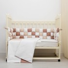 Комплект в кроватку 6 пр. "Пастила", цвет кофейный, бязь, хл100% - Фото 1