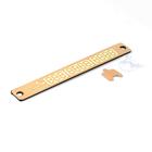 Табличка для номера телефона TORSO, в автомобиль, золотистый, светится в темноте - Фото 1