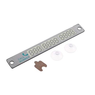 Табличка для номера телефона TORSO, 17×10 см, светится в темноте, хром