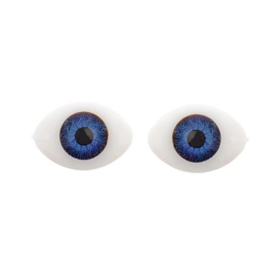 Глаза, набор 45 шт., размер радужки 6 мм, цвет серый