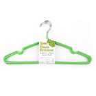 Плечики-вешалки для одежды Доляна, размер 40-44, антискользящее покрытие, цвет зелёный - Фото 5