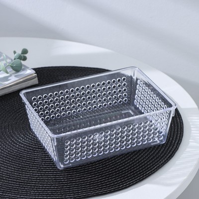 Корзина для мелочей, пластик, 18×13×6 см