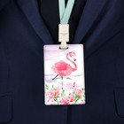 Чехол для бейджа и карточек "Фламинго", 6,5 х 10 см - Фото 4