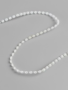 Жемчуг на нитях, с голографией, плоский, 4.5 мм, 9±1 м, белый - Фото 2