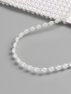 Жемчуг на нитях, с голографией, плоский, 4.5 мм, 9±1 м, белый - Фото 3