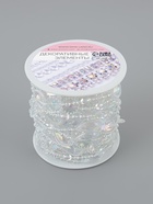 Бусы на нитях, с голографией, 15 мм, 9±1 м, прозрачные - Фото 4