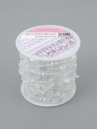 Бусы на нитях, с голографией, 15 мм, 9±1 м, прозрачные - Фото 5