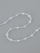 Бусы на нитях, 8 мм, 9±1 м, прозрачные - Фото 1