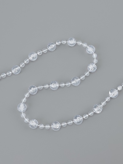 Бусы на нитях, 8 мм, 9±1 м, прозрачные