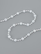 Бусы на нитях, с голографией, 8 мм, 9±1 м, прозрачные - Фото 1