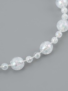 Бусы на нитях, с голографией, 8 мм, 9±1 м, прозрачные - Фото 3