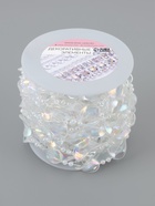 Бусы на нитях, с голографией, 16 мм, 9±1 м, прозрачные - Фото 5