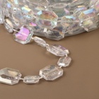 Бусины на нитях, с голографией, 9±1 м, прозрачные - Фото 2