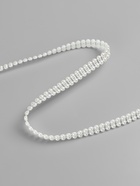 Жемчуг на нитях, плоский, 7 мм, 9±1 м, цвет молочный - Фото 2